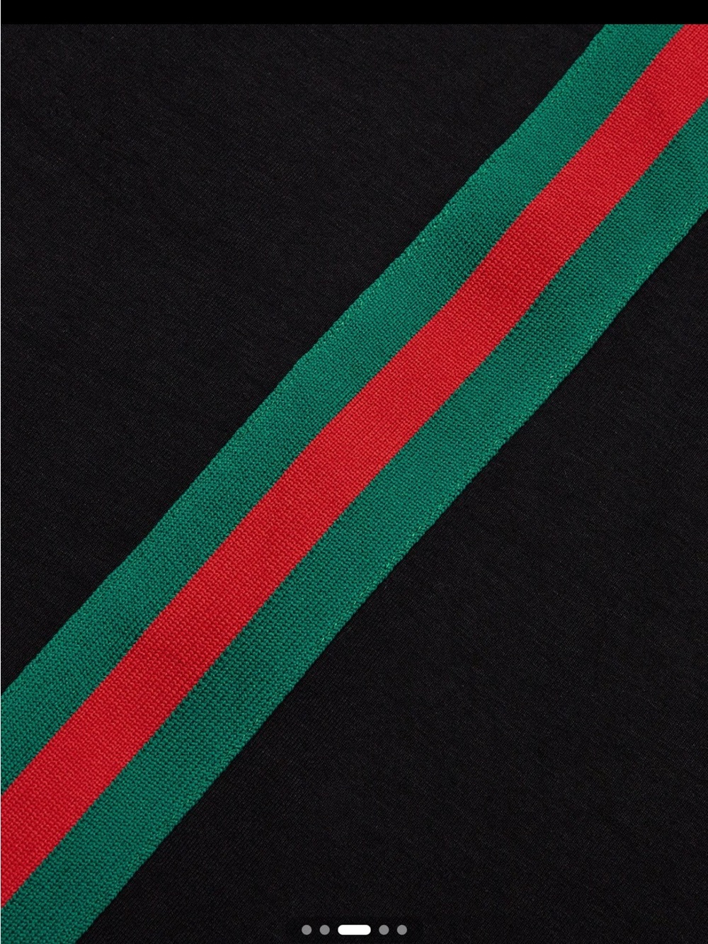 STYLEWE Black Dress with Green and Red Center Stripe Runs big - Picture 5 of 6